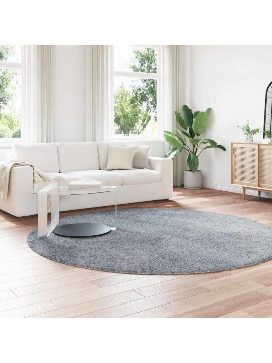 Koberec shaggy s vysokým vlasem navarra stříbrošedý 240x240 cm