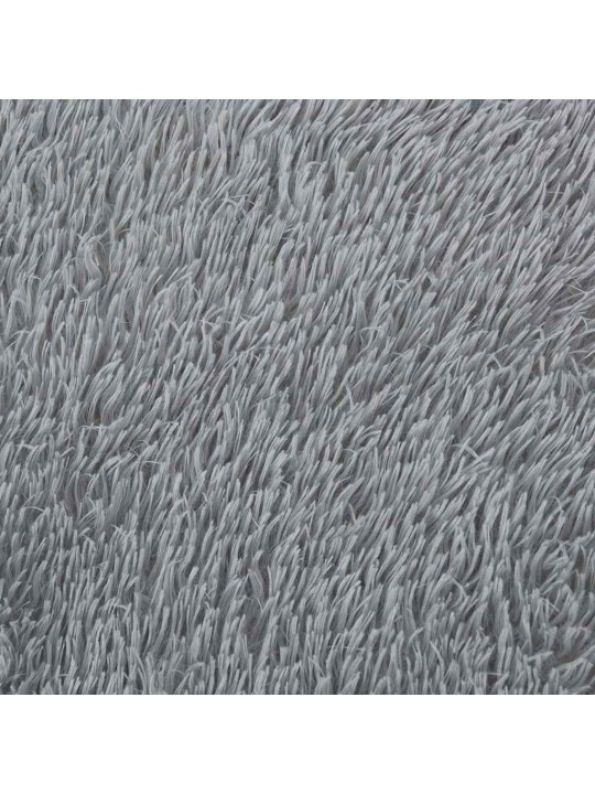 Koberec shaggy s vysokým vlasem navarra stříbrošedý 240x240 cm