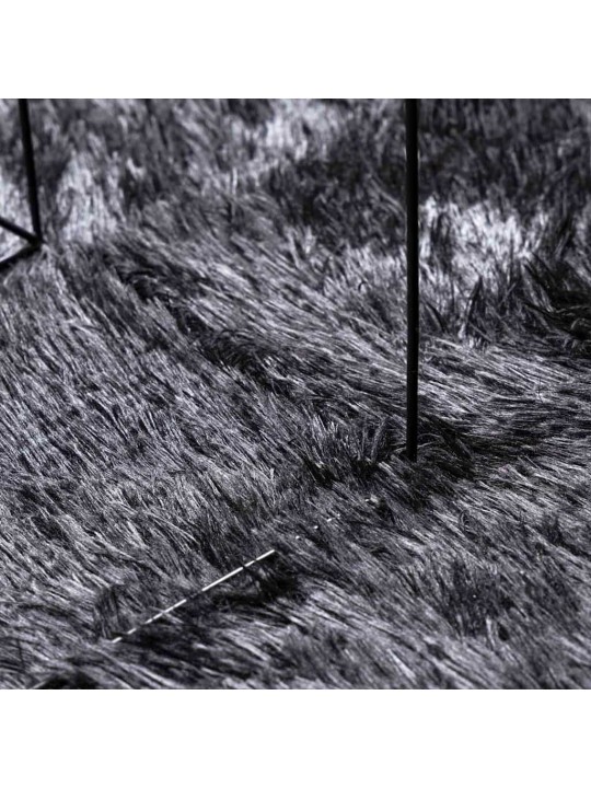 Koberec shaggy s vysokým vlasem navarra tmavě šedý 300x200 cm