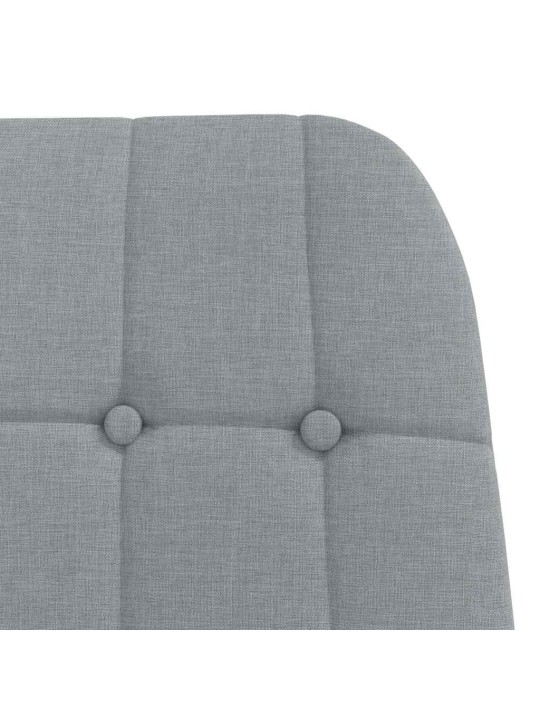 Relaxační židle světle šedá textil