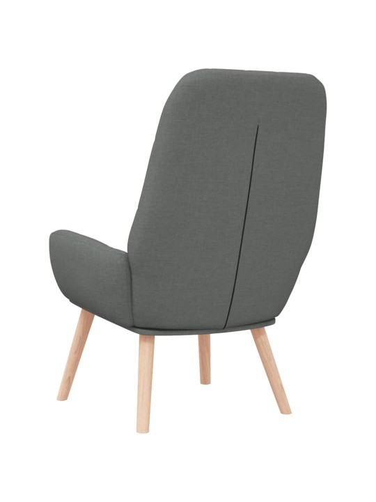 Relaxační židle tmavě šedá textil
