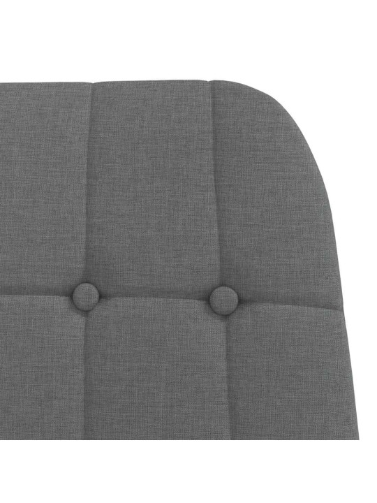 Relaxační židle tmavě šedá textil