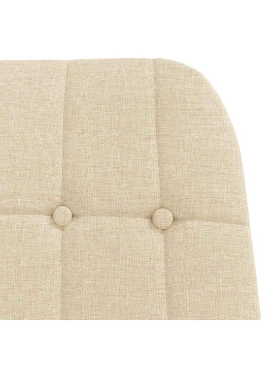 Relaxační židle krémová textil