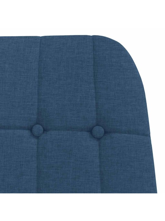 Relaxační křeslo modré textil