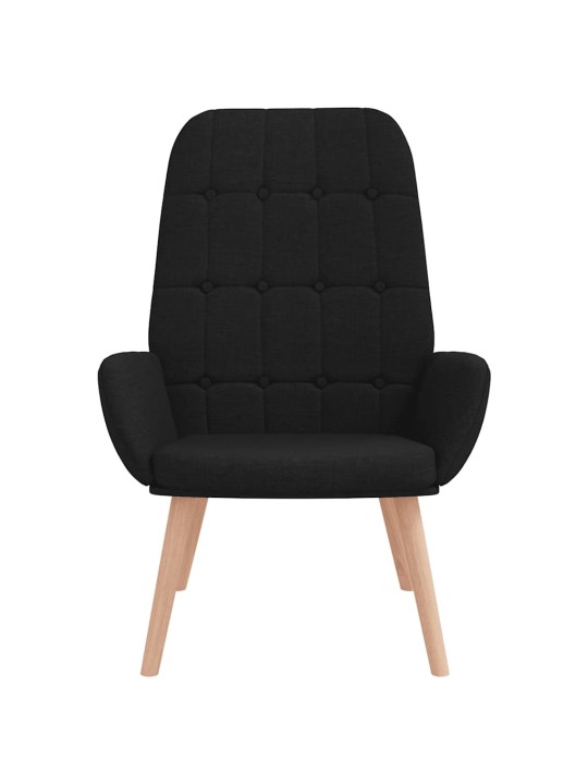Relaxační židle černá textil