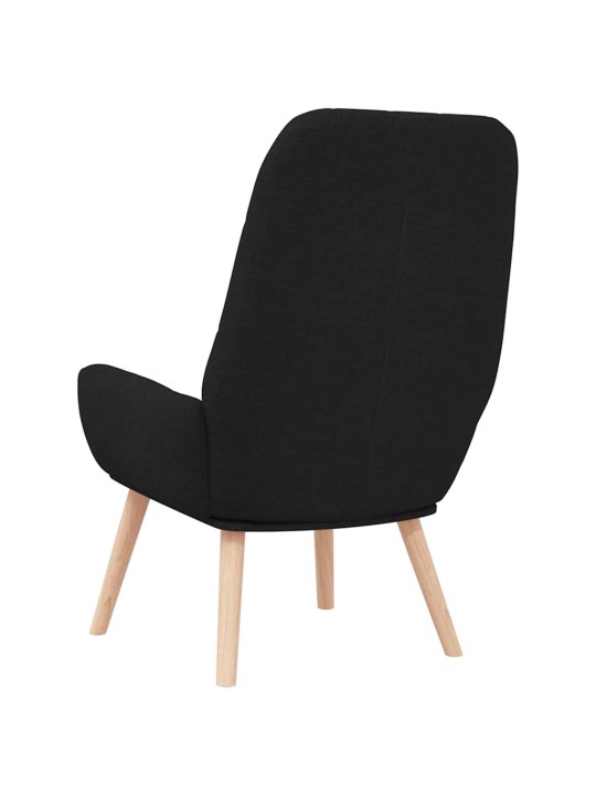 Relaxační židle černá textil