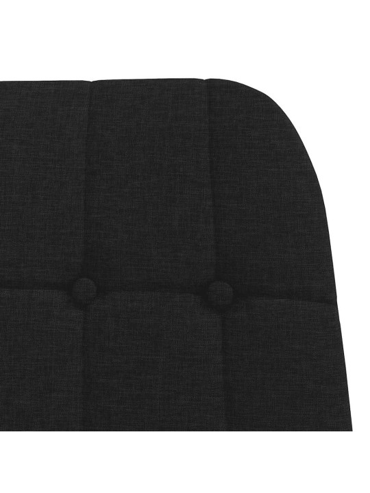 Relaxační židle černá textil