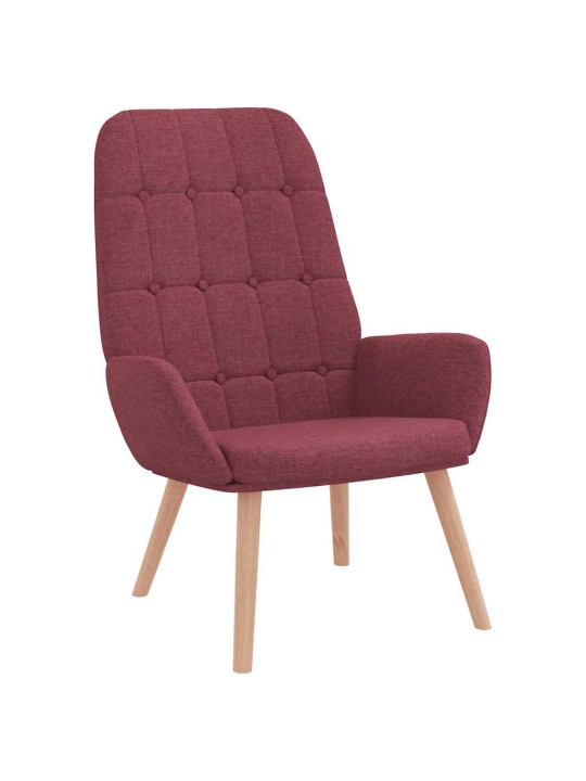 Relaxační křeslo vínové textil