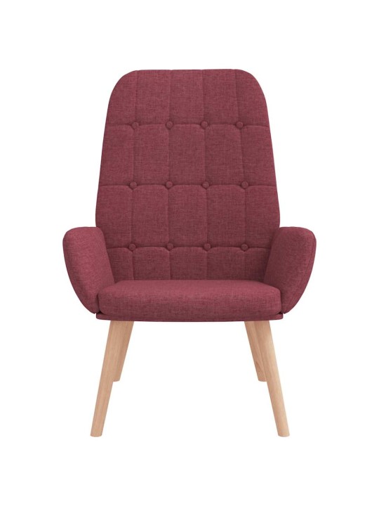Relaxační křeslo vínové textil