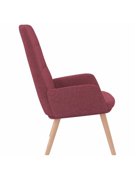Relaxační křeslo vínové textil