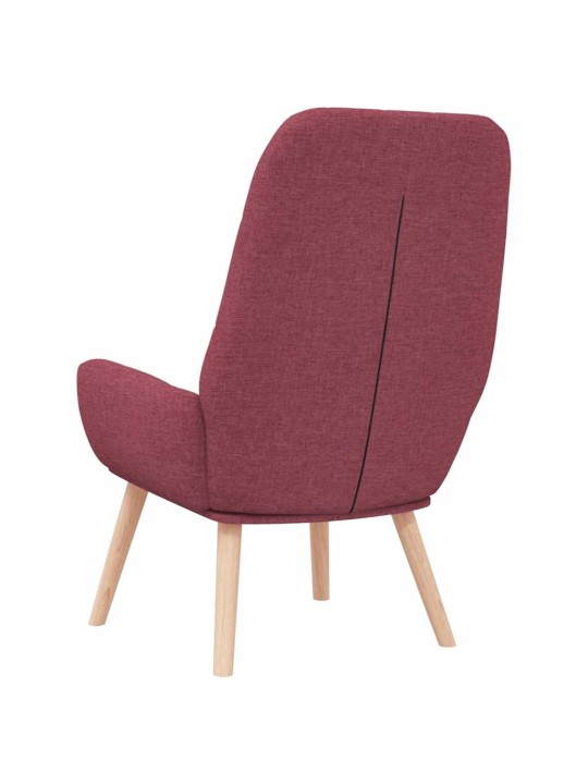 Relaxační křeslo vínové textil
