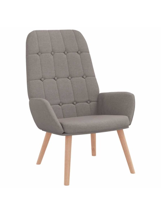 Relaxační židle taupe textil