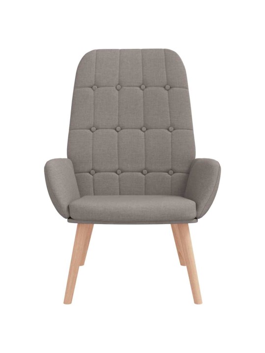 Relaxační židle taupe textil