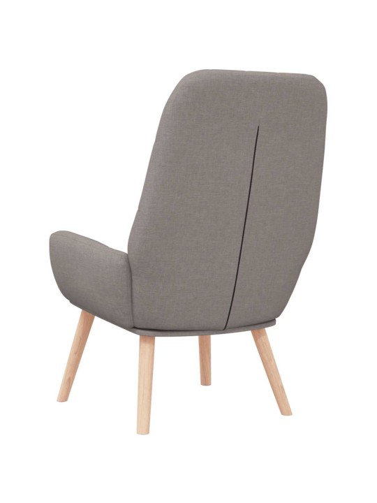 Relaxační židle taupe textil