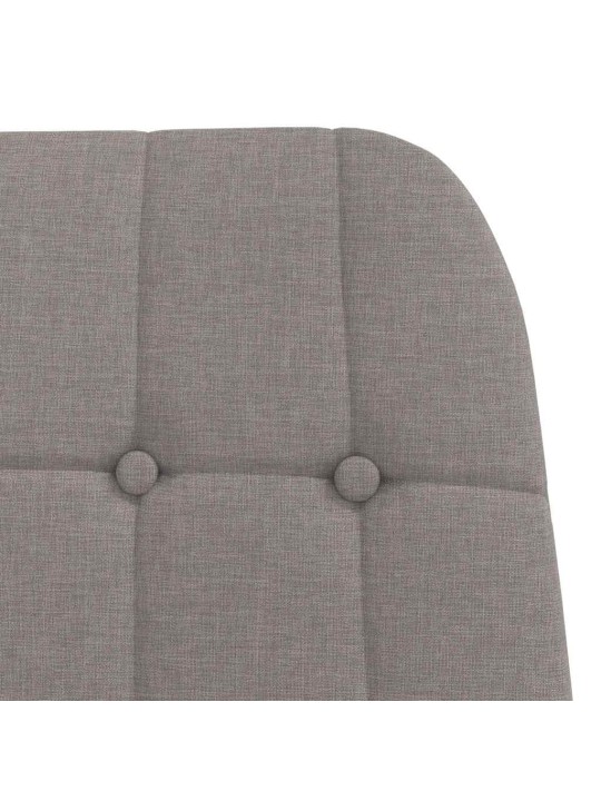 Relaxační židle taupe textil