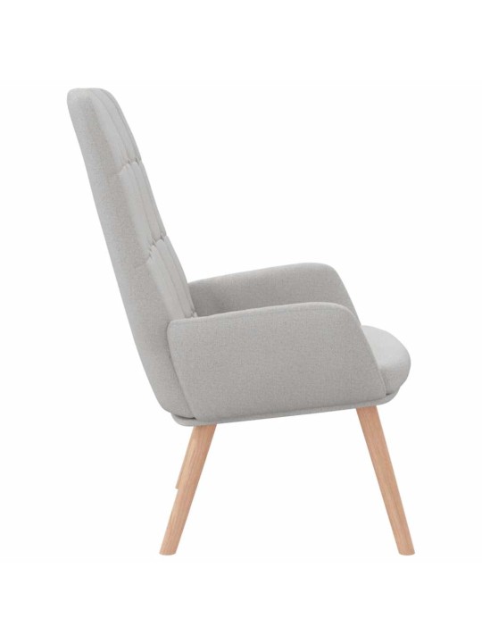 Relaxační křeslo obláčkově šedá textil