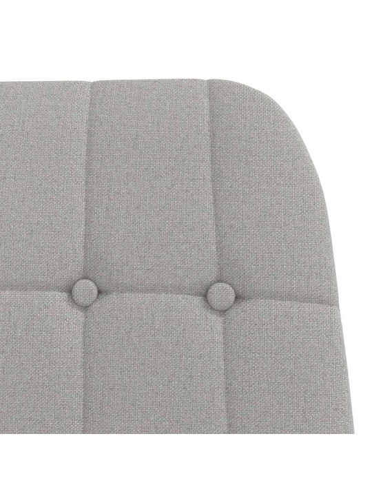 Relaxační křeslo obláčkově šedá textil