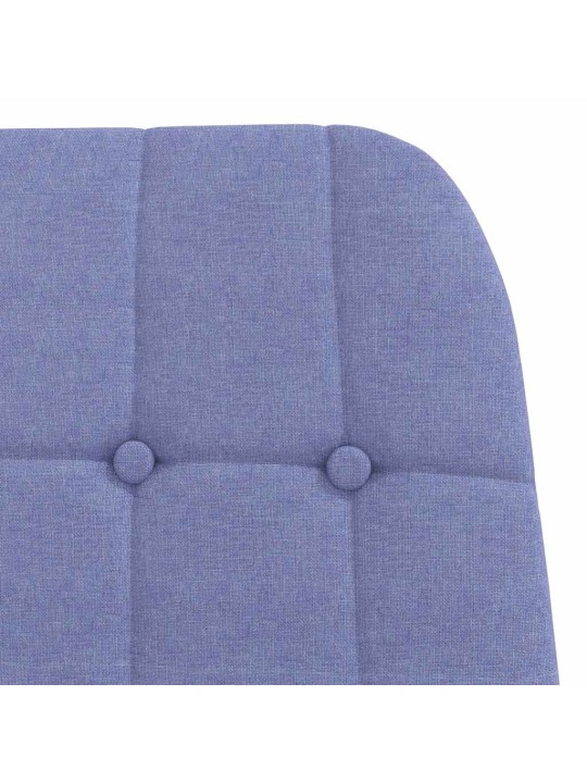Relaxační křeslo džínově modré textil