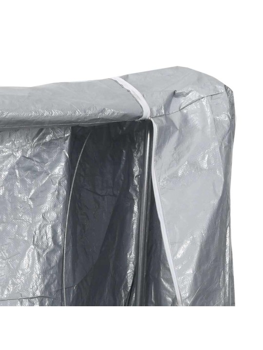 Stojan na palivové dřevo s krytem proti dešti 250x25x150 cm