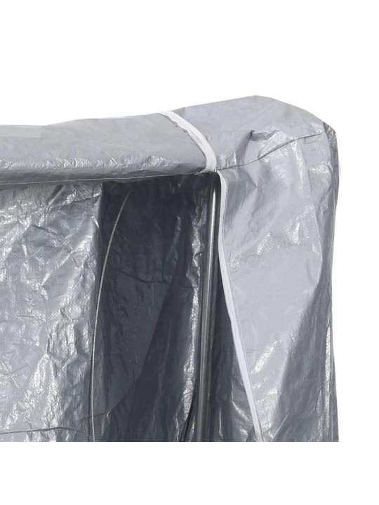 Stojan na palivové dřevo s krytem proti dešti 300x25x150 cm