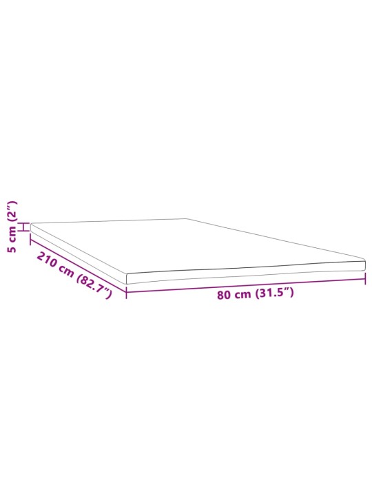 Vrchní matrace 80 x 210 x 5 cm