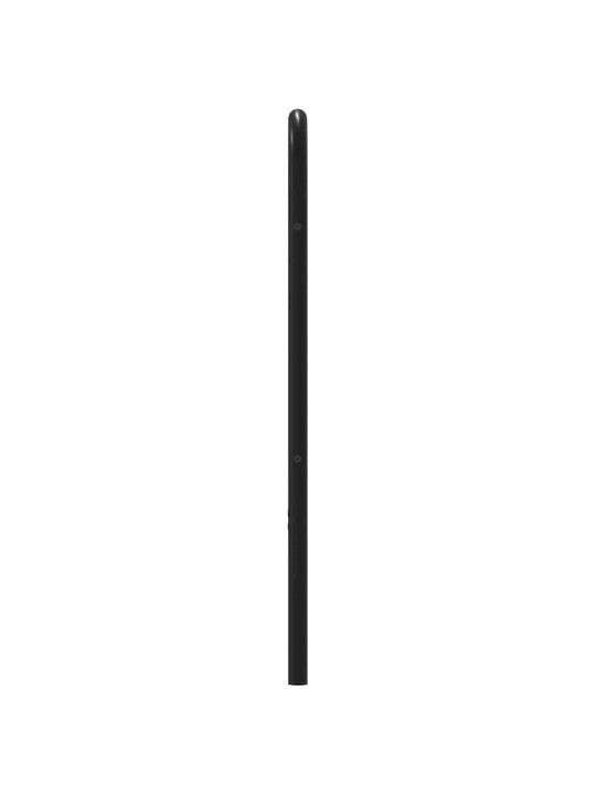 Čelo postele kouřový dub 107 cm ocel a kompozitní dřevo
