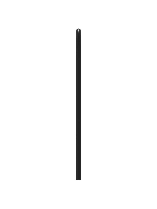 Čelo postele kouřový dub 140 cm ocel a kompozitní dřevo