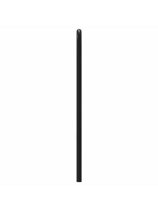 Čelo postele kouřový dub 150 cm ocel a kompozitní dřevo