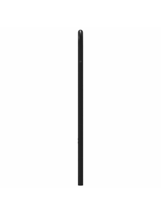 Čelo postele hnědý dub 75 cm ocel a kompozitní dřevo