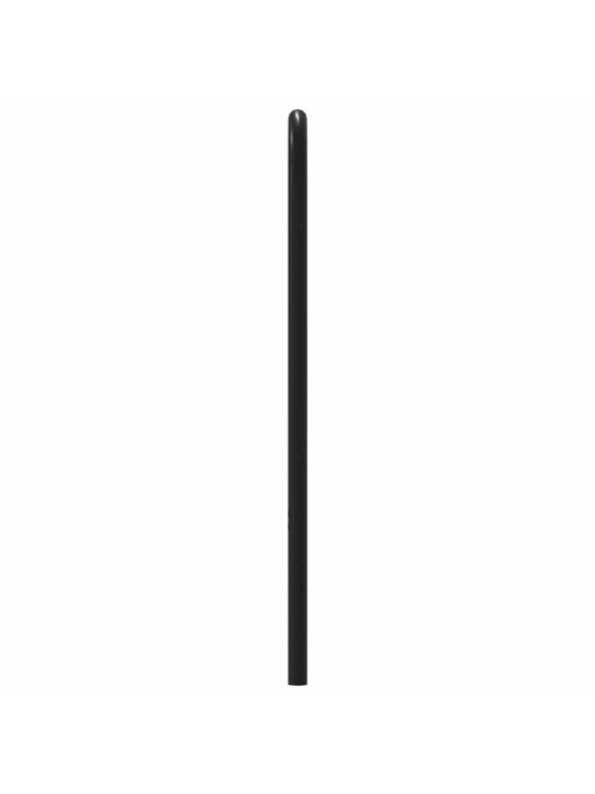 Čelo postele hnědý dub 160 cm ocel a kompozitní dřevo
