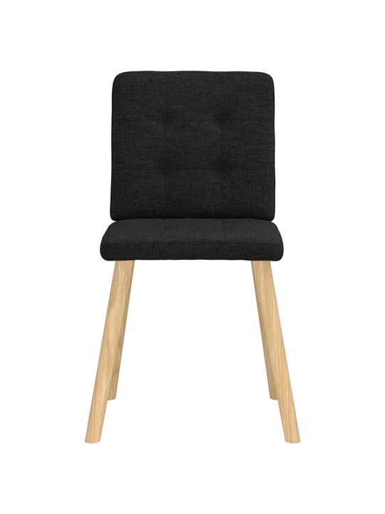 Jídelní židle 4 ks černé textil
