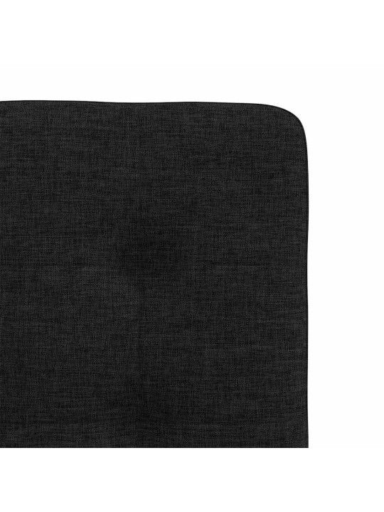 Jídelní židle 4 ks černé textil
