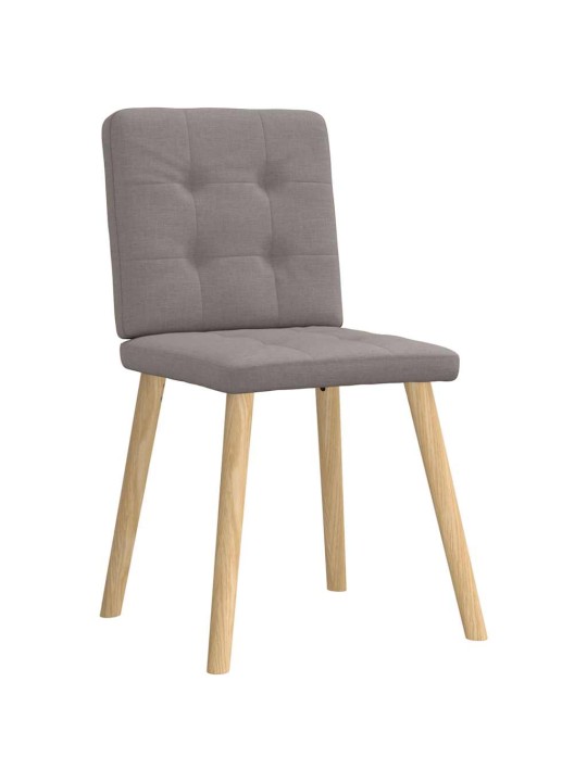 Jídelní židle 4 ks taupe textil