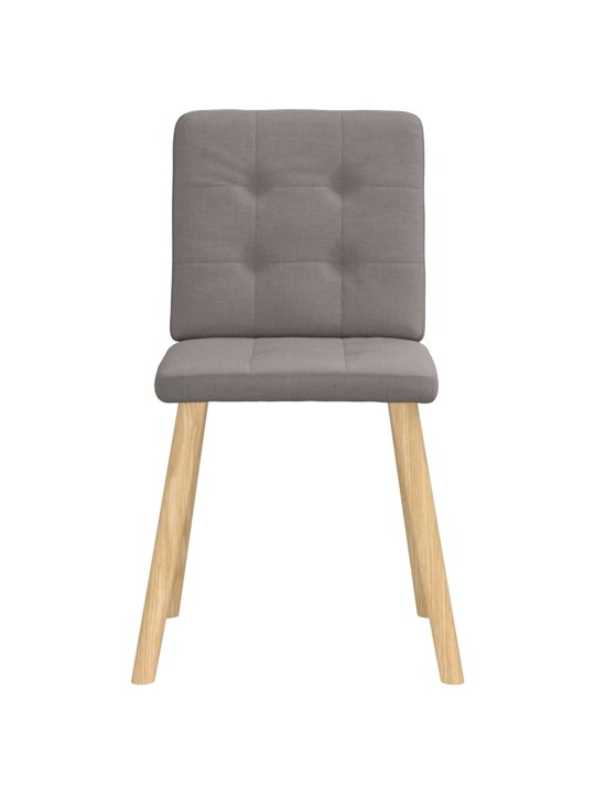 Jídelní židle 4 ks taupe textil