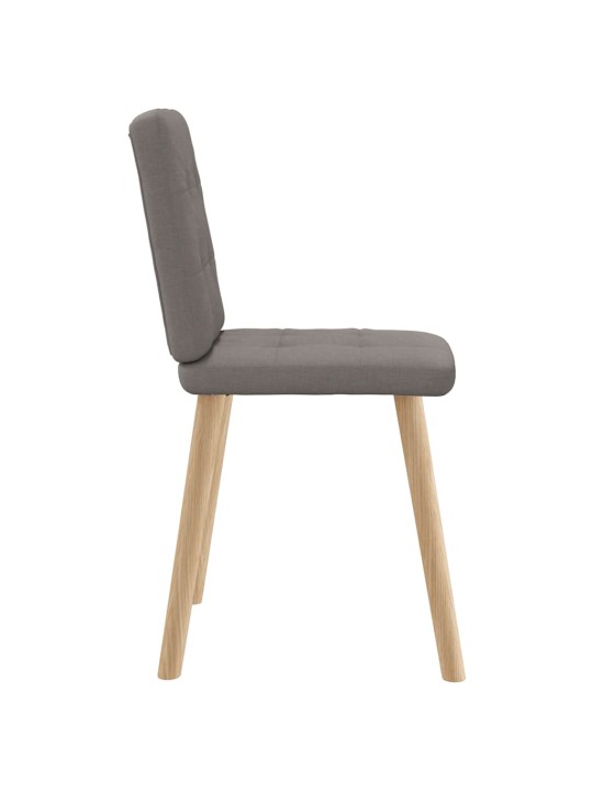 Jídelní židle 4 ks taupe textil