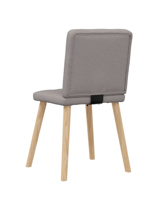Jídelní židle 4 ks taupe textil