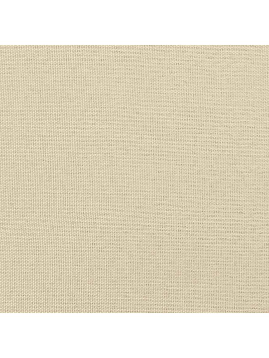 Jídelní židle 4 ks krémové textil