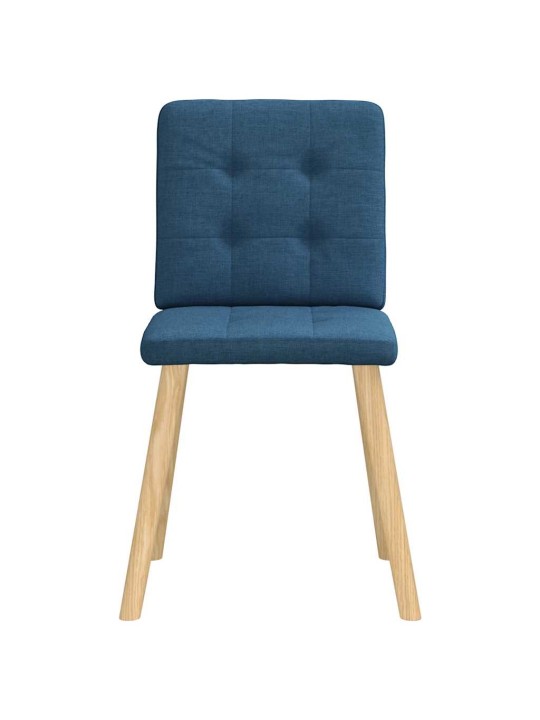 Jídelní židle 4 ks modré textil