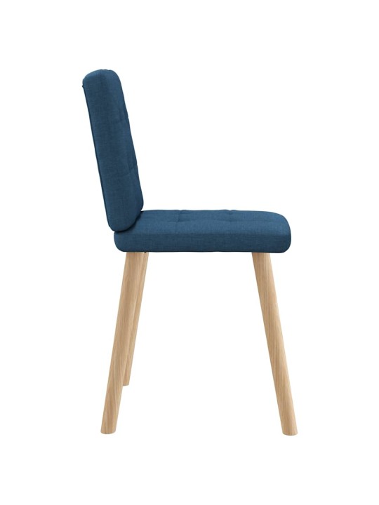 Jídelní židle 4 ks modré textil