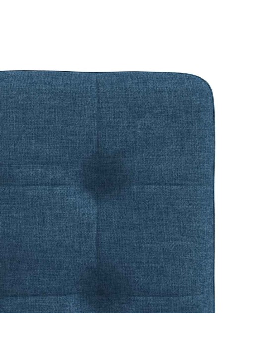 Jídelní židle 4 ks modré textil