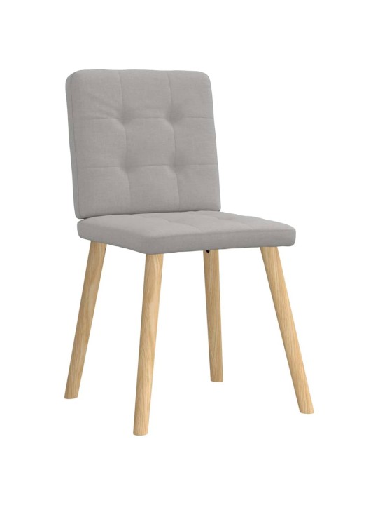 Otočné jídelní židle 4 ks oblak šedá textil