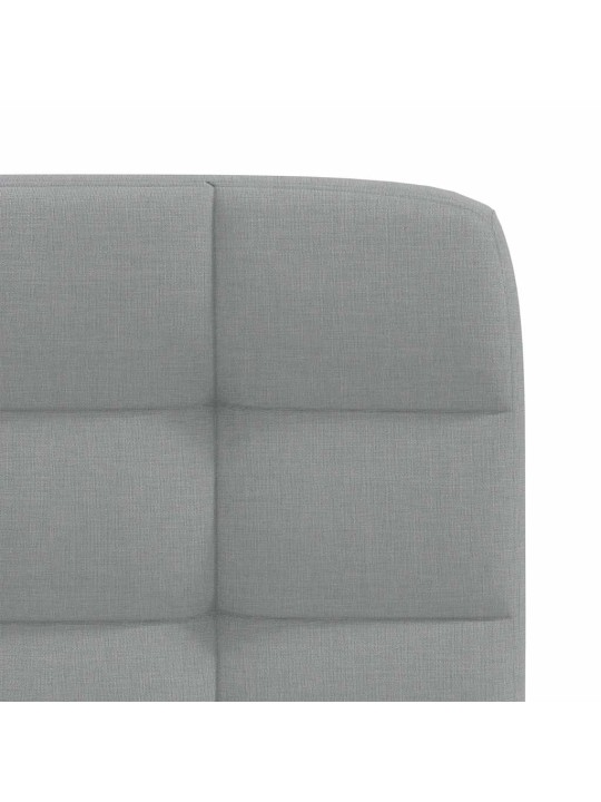 Jídelní židle 4 ks světle šedé textil