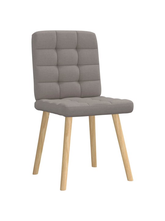 Jídelní židle 4 ks taupe textil