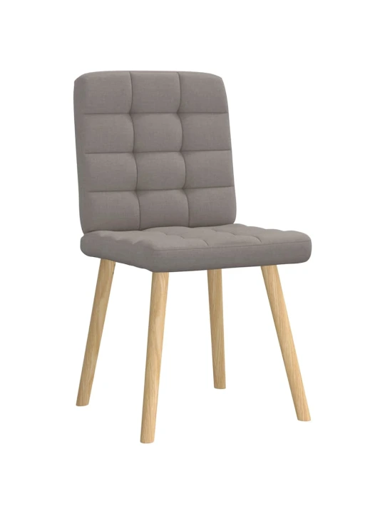 Jídelní židle 4 ks taupe textil