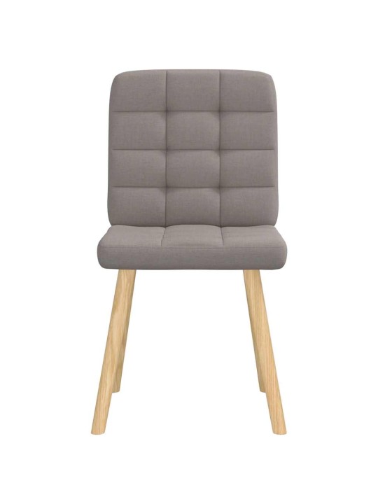 Jídelní židle 4 ks taupe textil