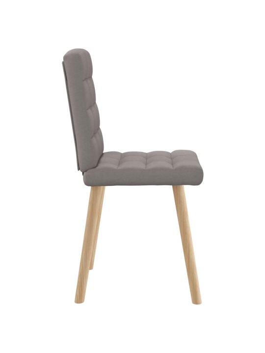 Jídelní židle 4 ks taupe textil