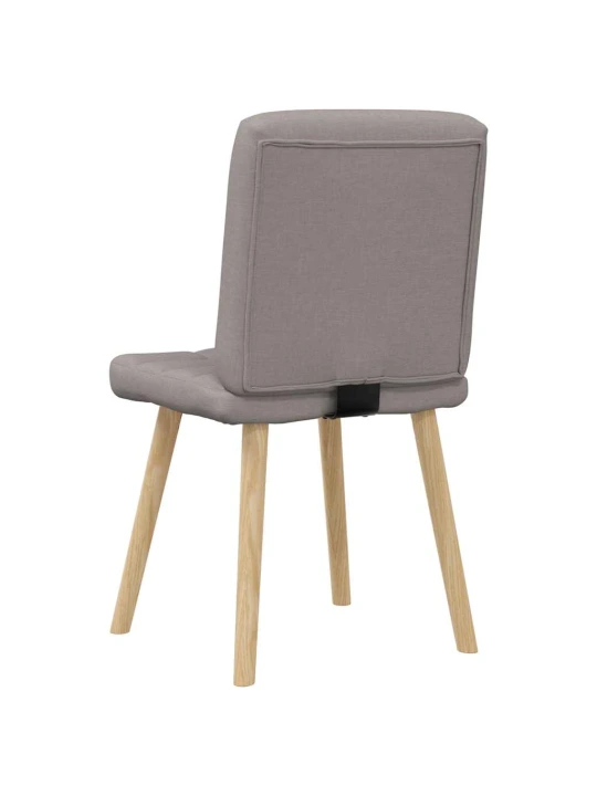 Jídelní židle 4 ks taupe textil