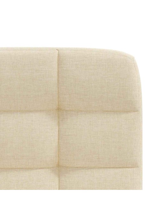 Jídelní židle 4 ks krémové textil