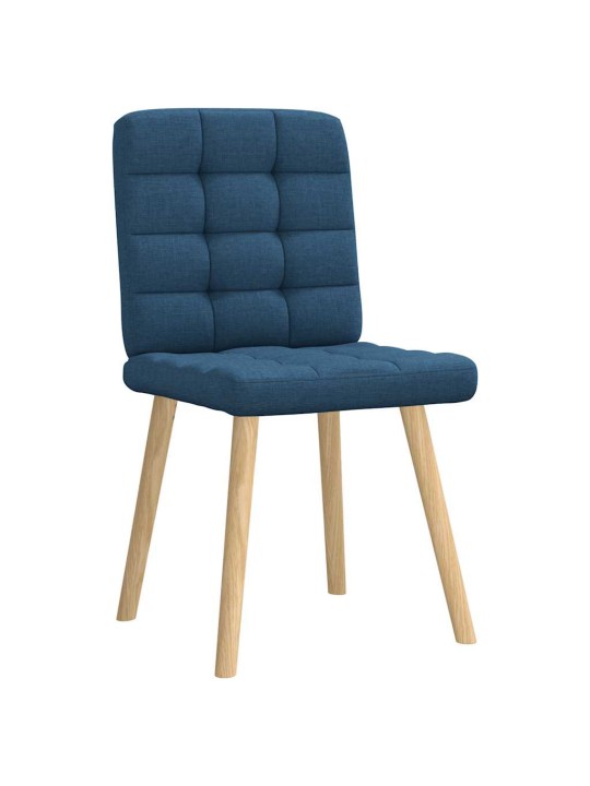 Jídelní židle 4 ks modré textil