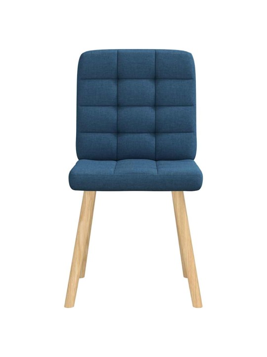 Jídelní židle 4 ks modré textil